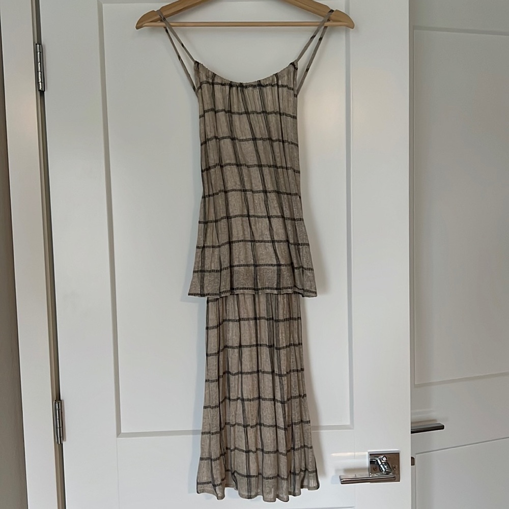 Michael Stars spaghetti strap two tiered dress, size medium